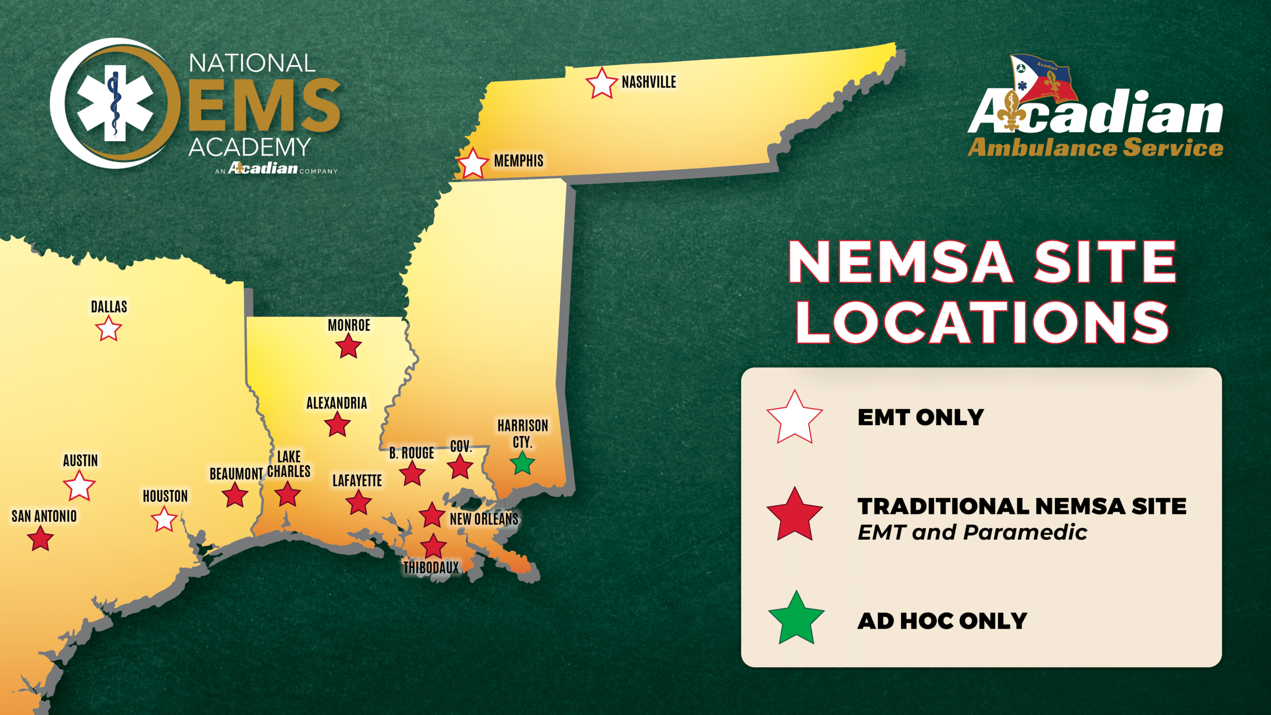 Become a Medic | Acadian's National EMS Academy